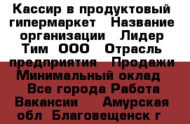 Кассир в продуктовый гипермаркет › Название организации ­ Лидер Тим, ООО › Отрасль предприятия ­ Продажи › Минимальный оклад ­ 1 - Все города Работа » Вакансии   . Амурская обл.,Благовещенск г.